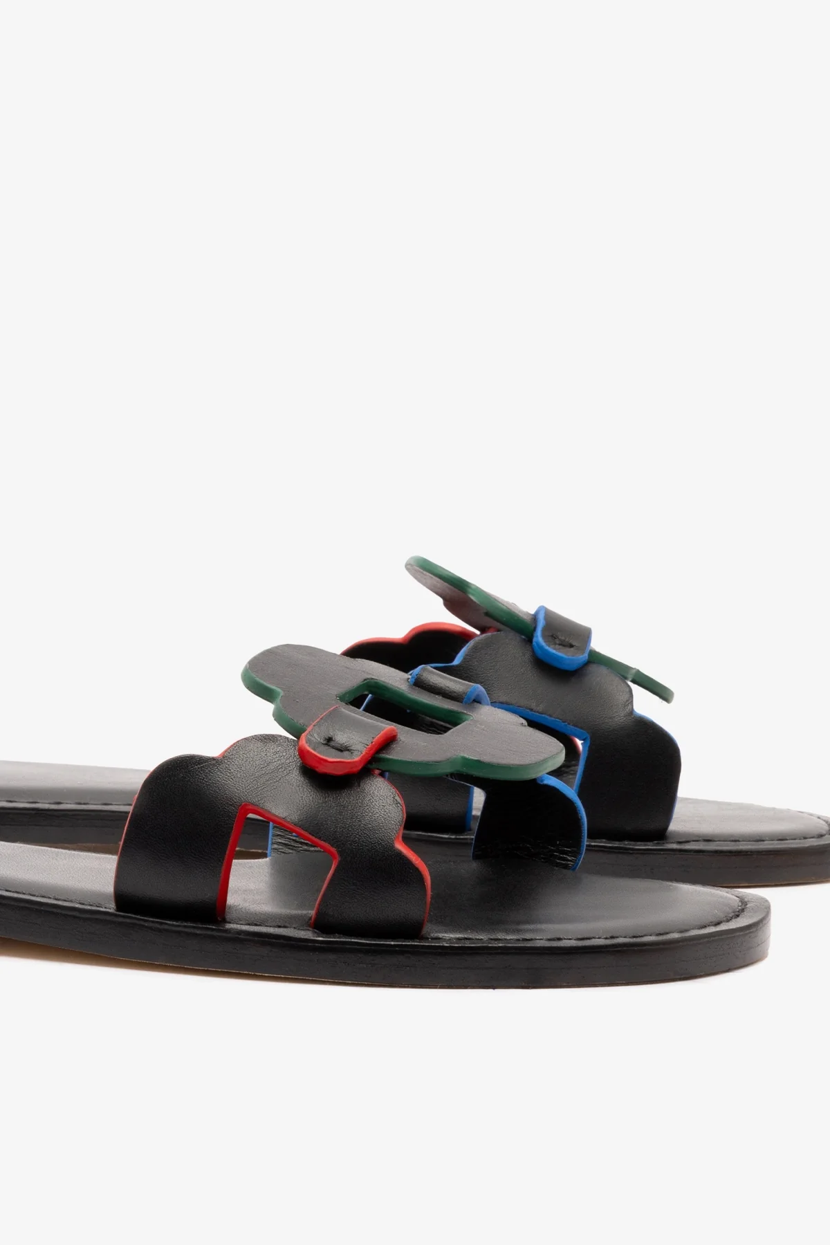 Flat Margherita Couro Preto - Image 4