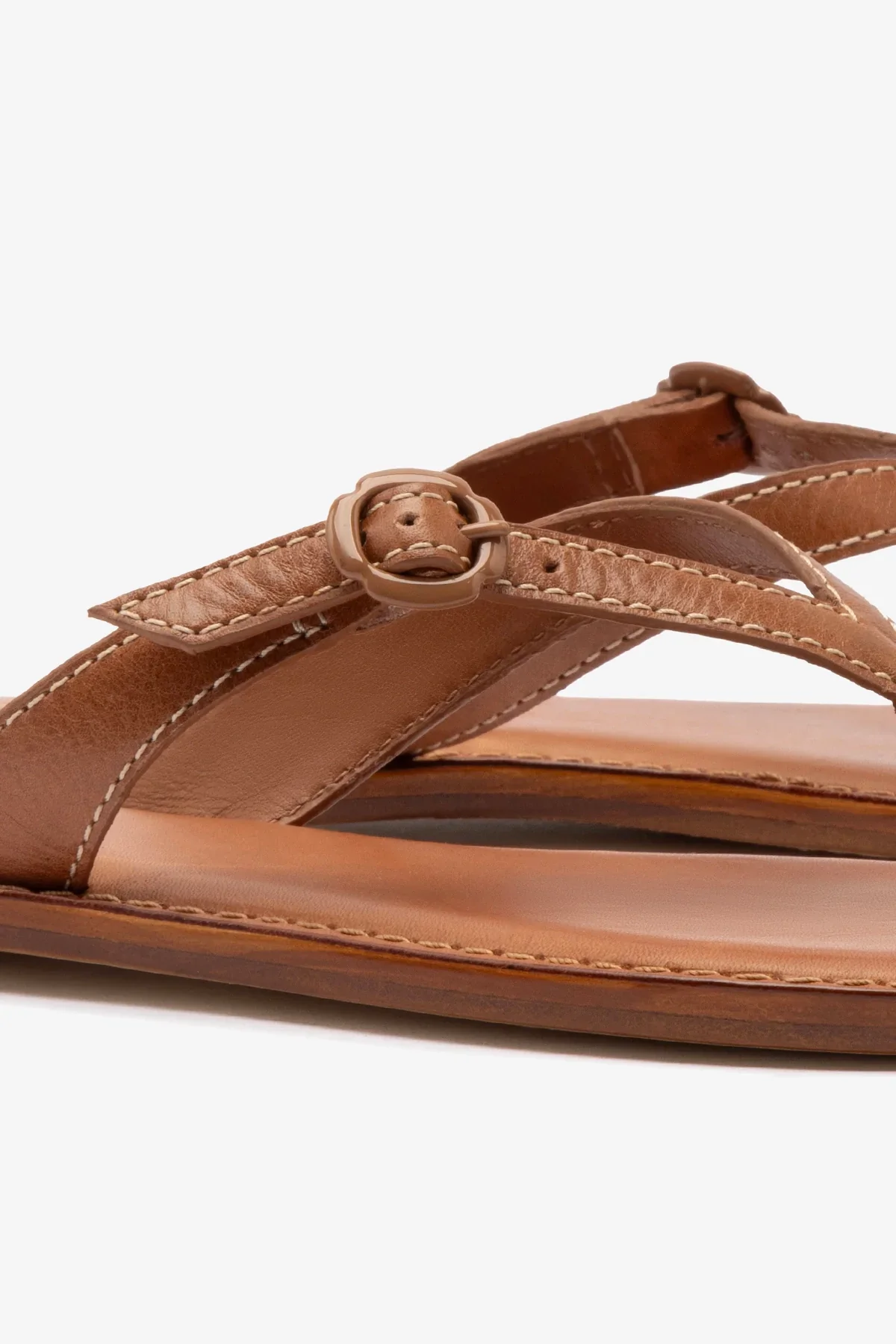 Flat Mary Kate Couro Caramelo - Image 4