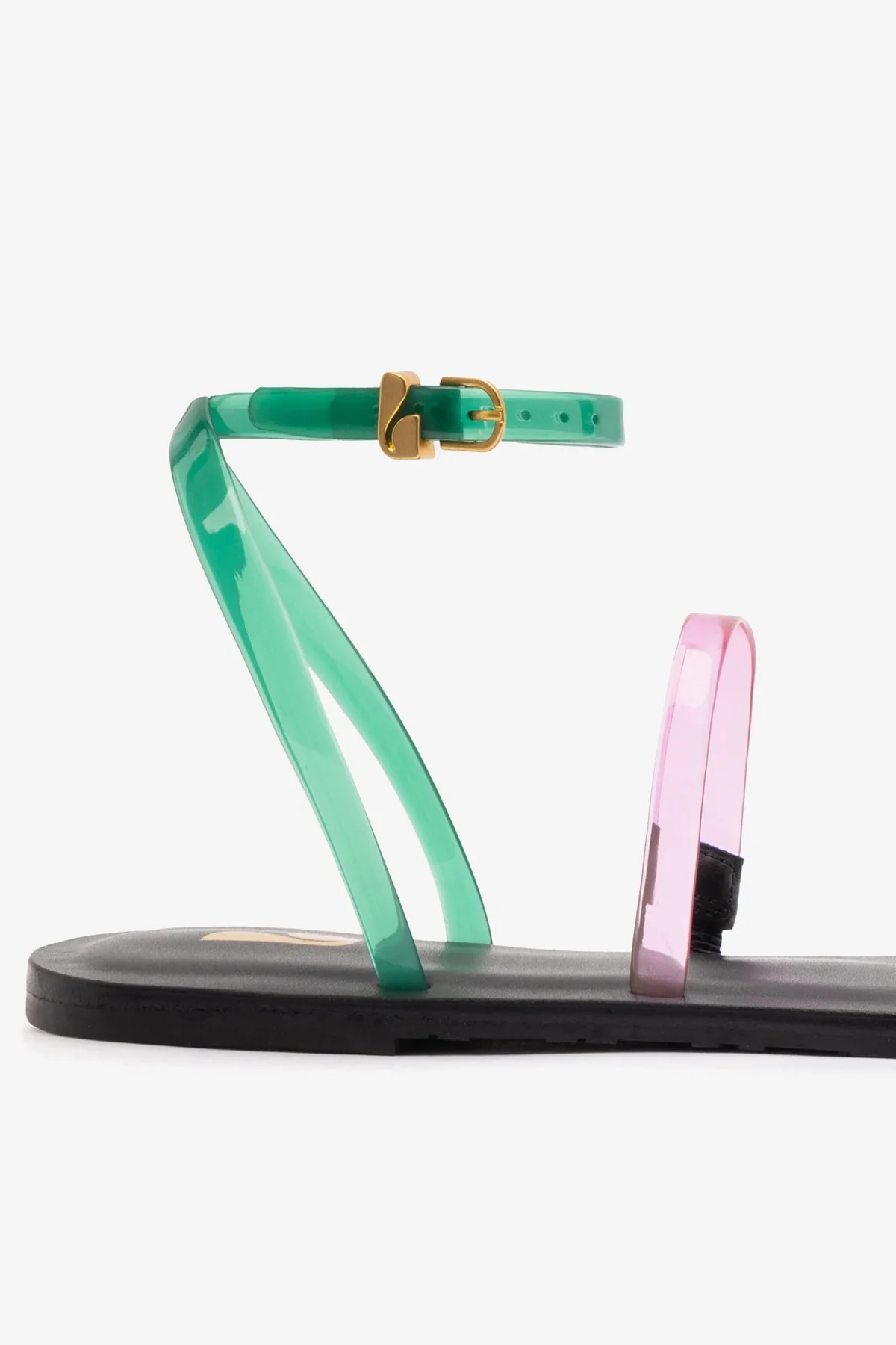Flat Biarritz Jelly Vinil Rosa, Verde e Azul - Image 4